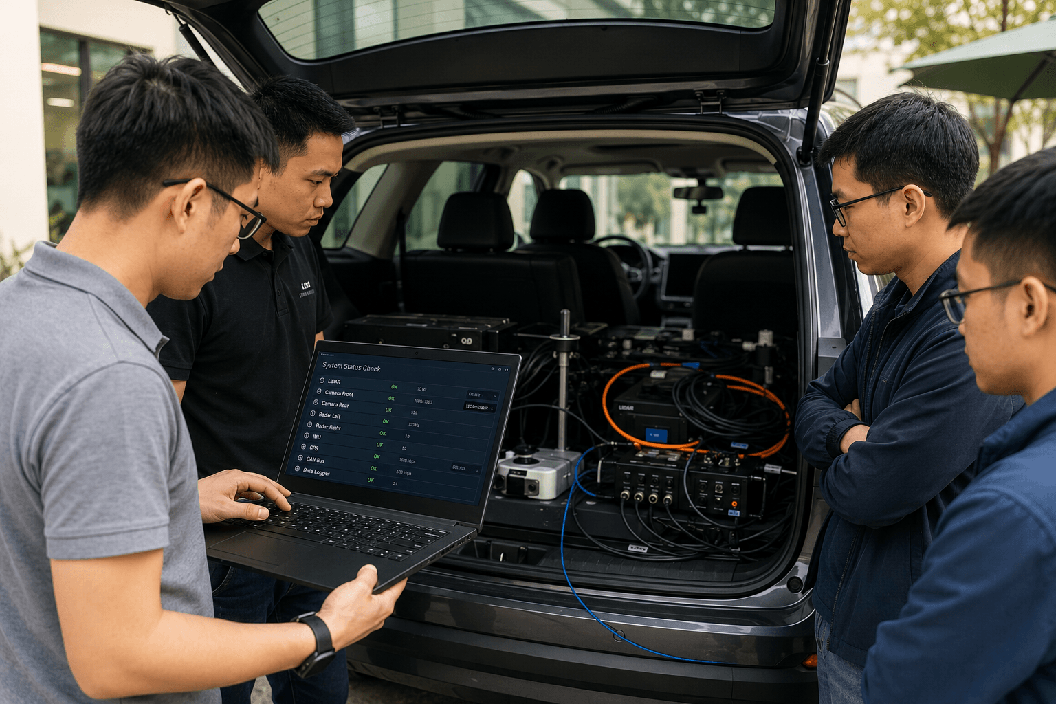 Field testing with engineering gear