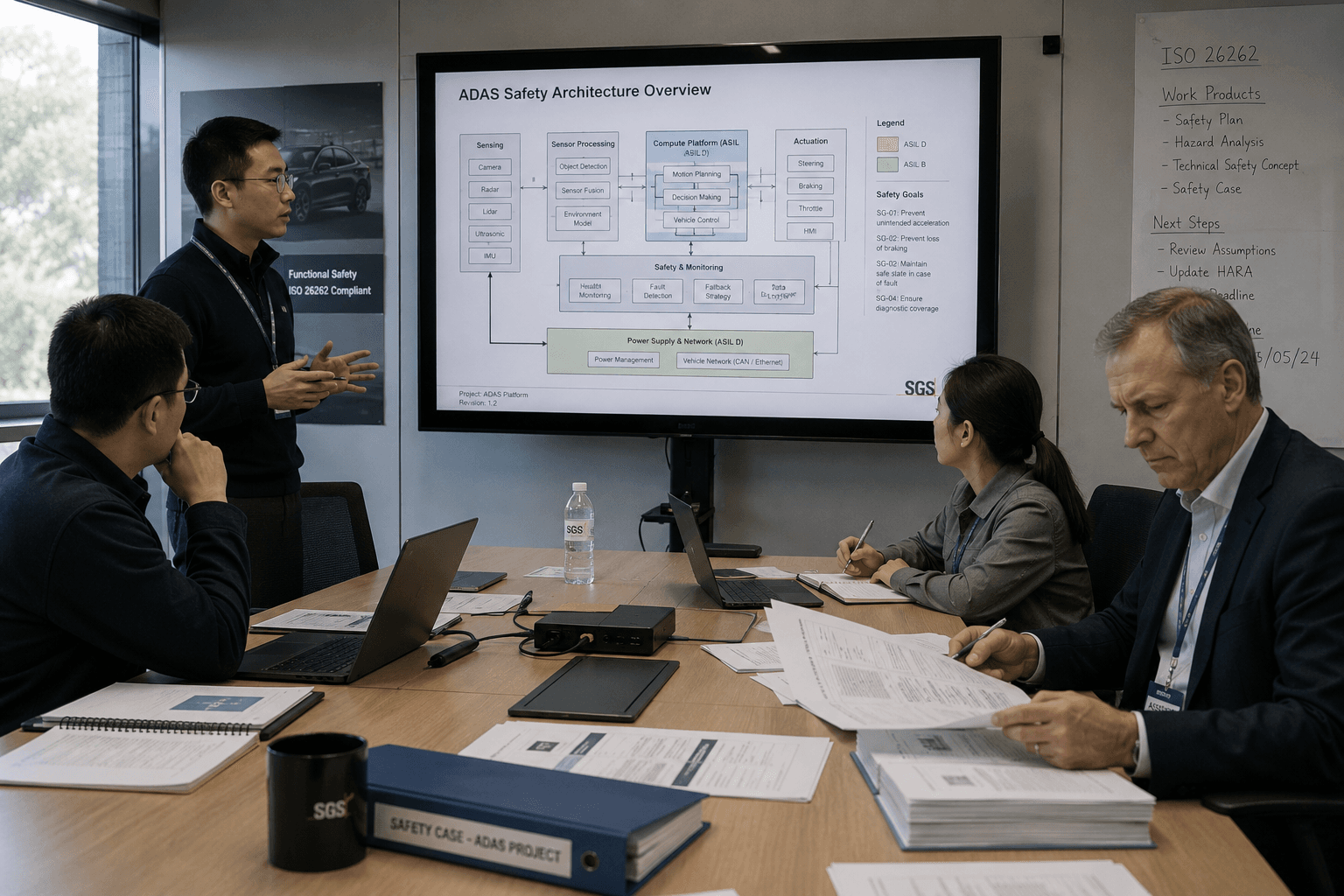 ADAS project review meeting in progress