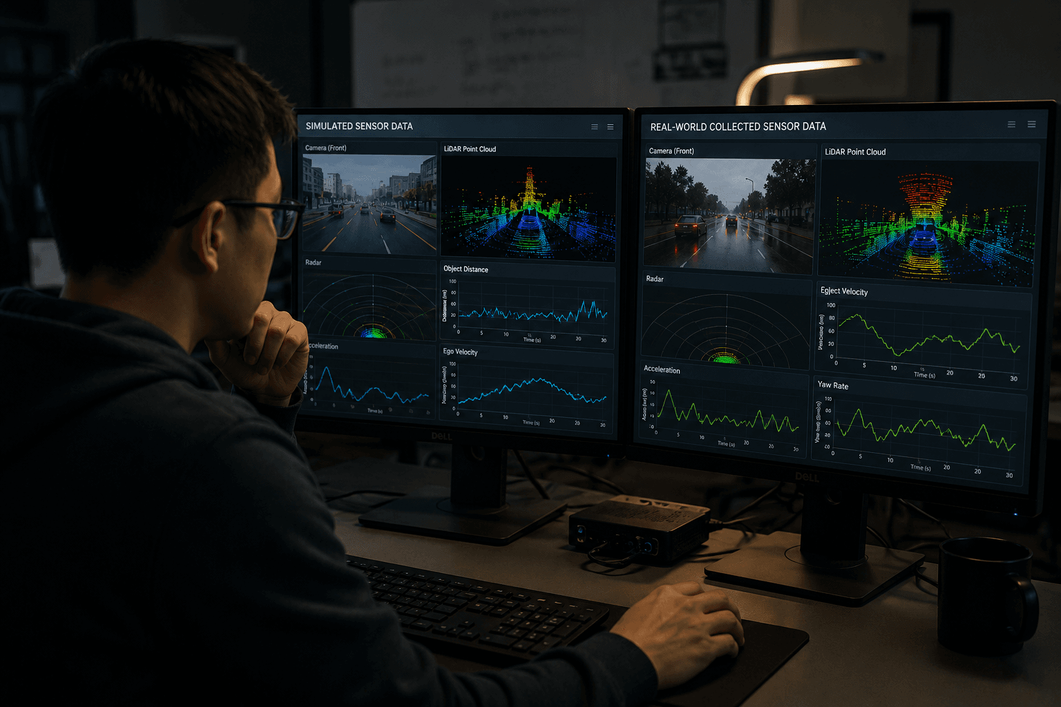 Analyzing sensor data in the lab