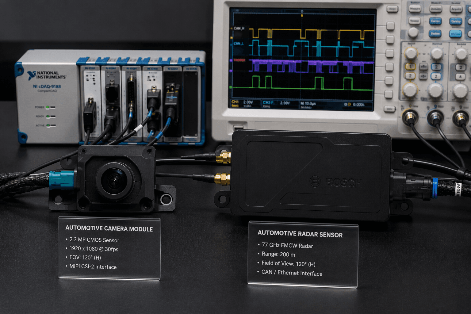 Automotive sensors and test equipment