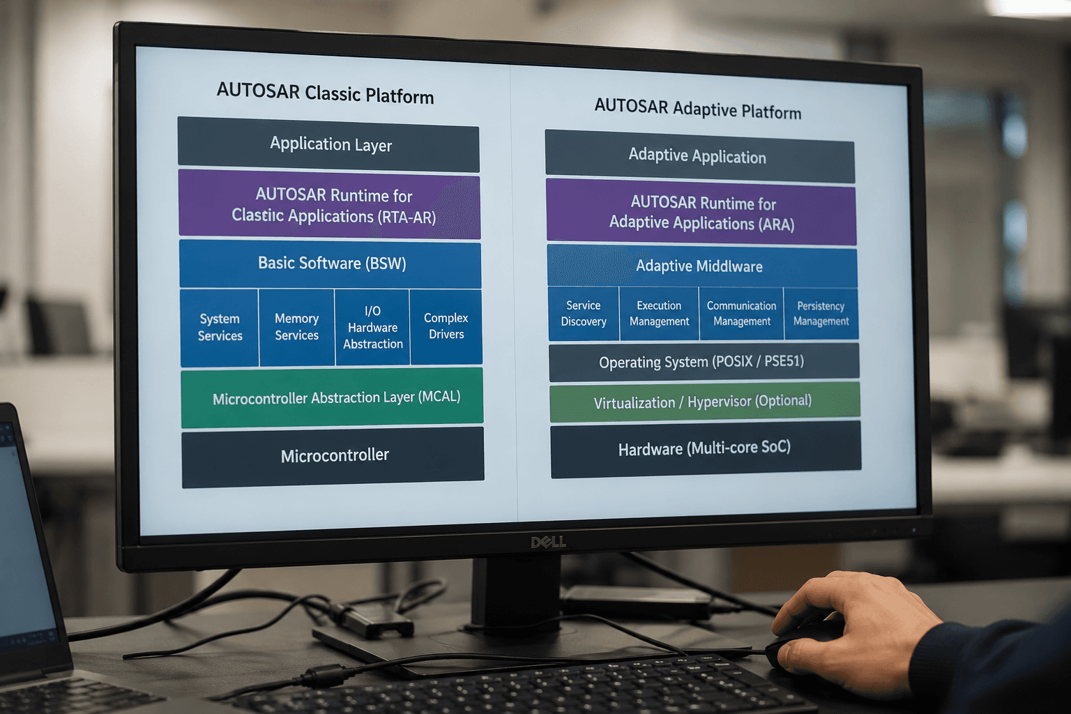 Comparing software stacks in the office