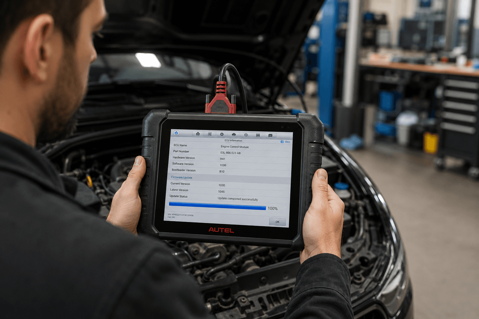 Diagnostic update in the garage