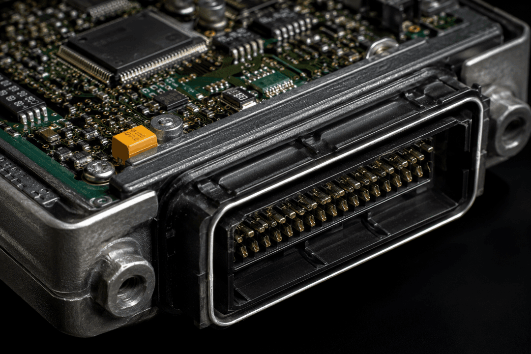 Electronic control units on workbench