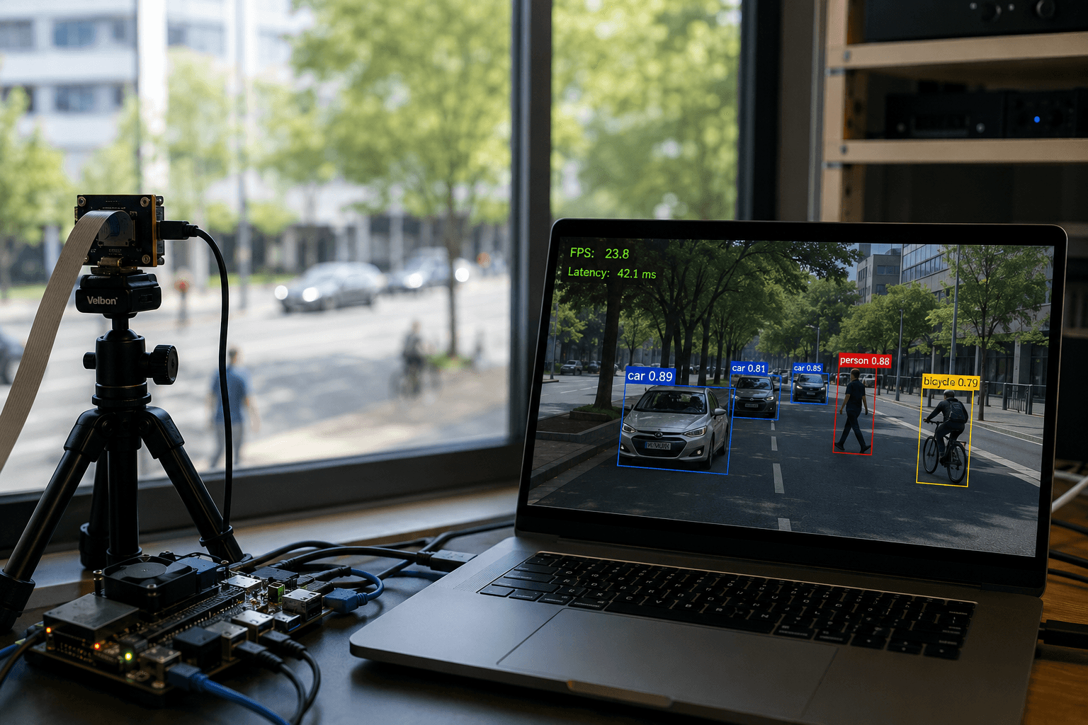 Real-time object detection setup