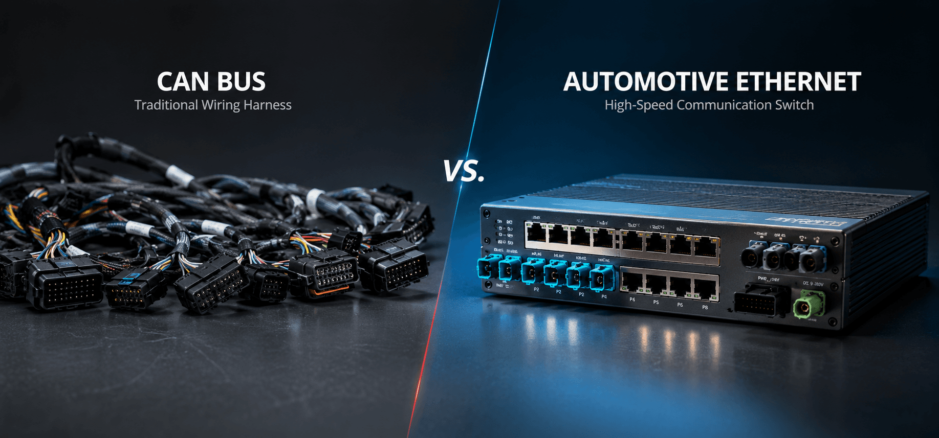 Wiring harness vs automotive Ethernet switch